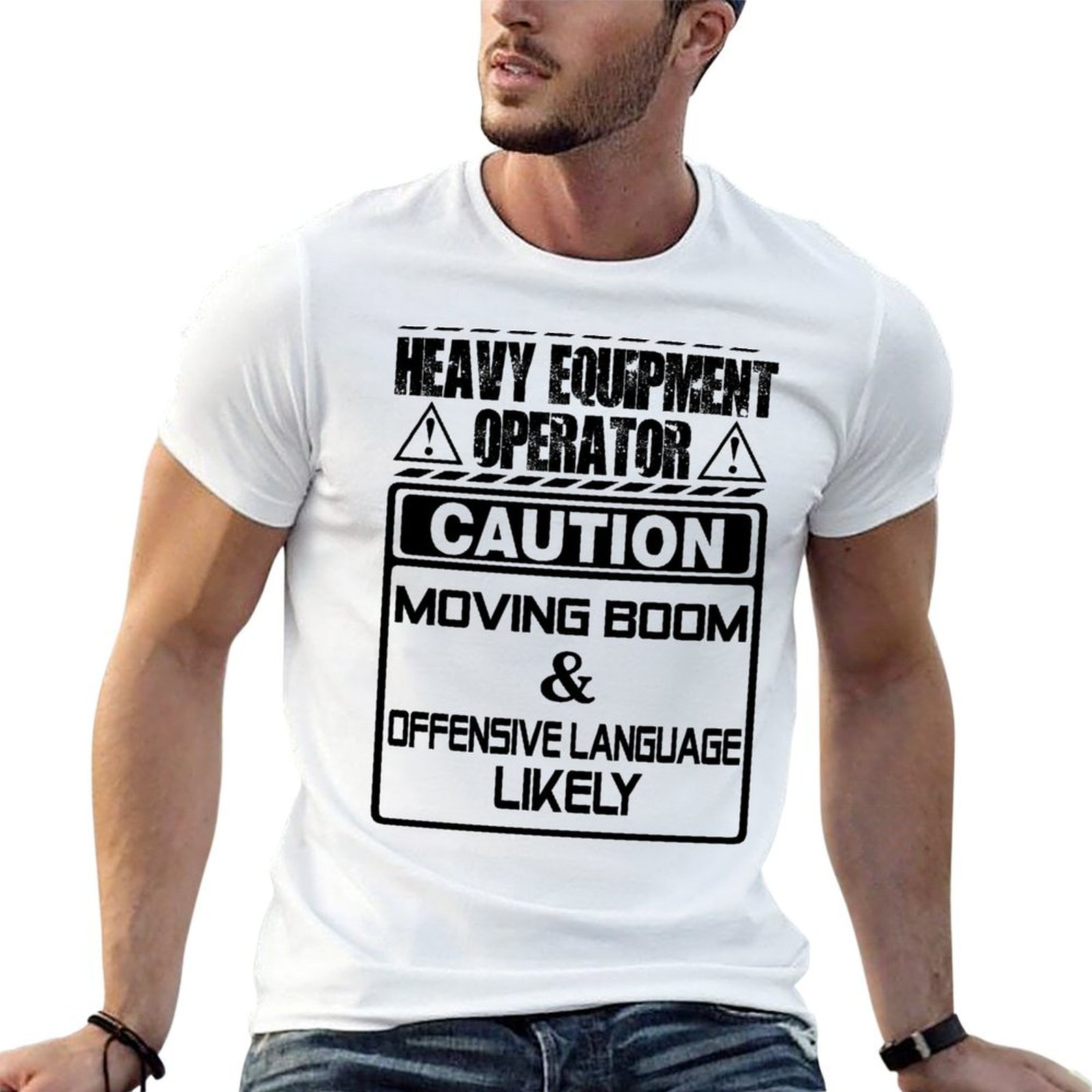 Heavy Equipment Operations - T-shirt con stampa vettoriale di operatore