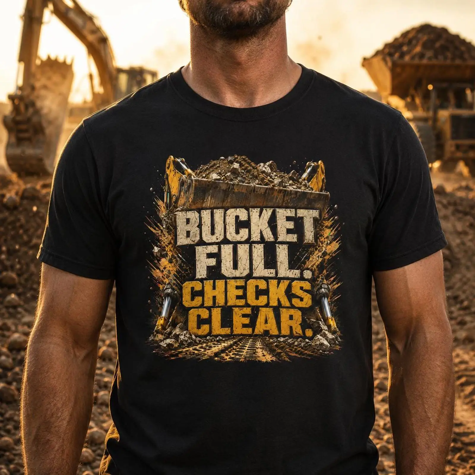 Heavy Equipment Operations - T-shirt da Uomo per Operatori di