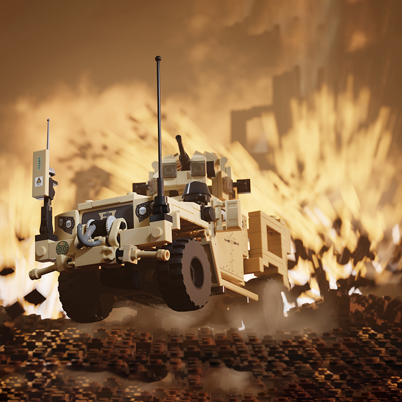 Heavy Equipment Lego - M1278 Modellino di Camion Tattico Pesante,