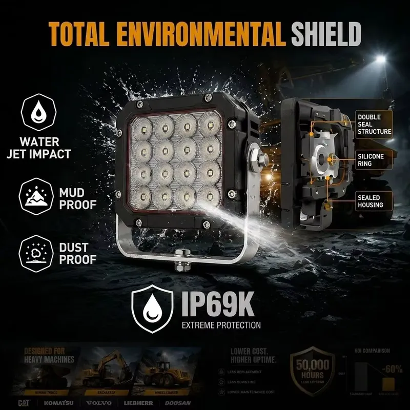 Heavy Equipment In Mining - Faro a Vibrazione ad Alta Luminosità