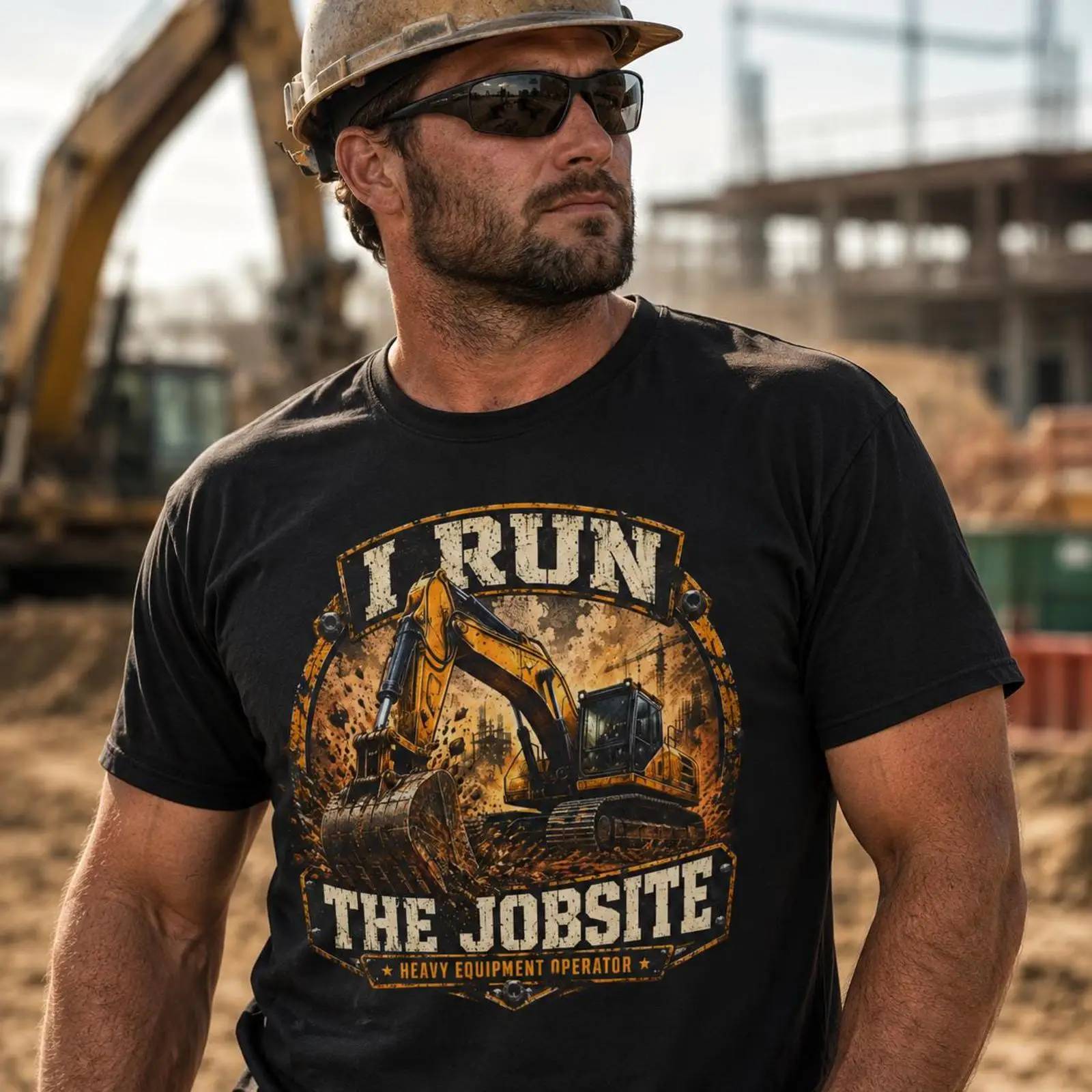Maglietta I Run The Jobsite pe - Heavy Equipment Operations recensione e prezzo