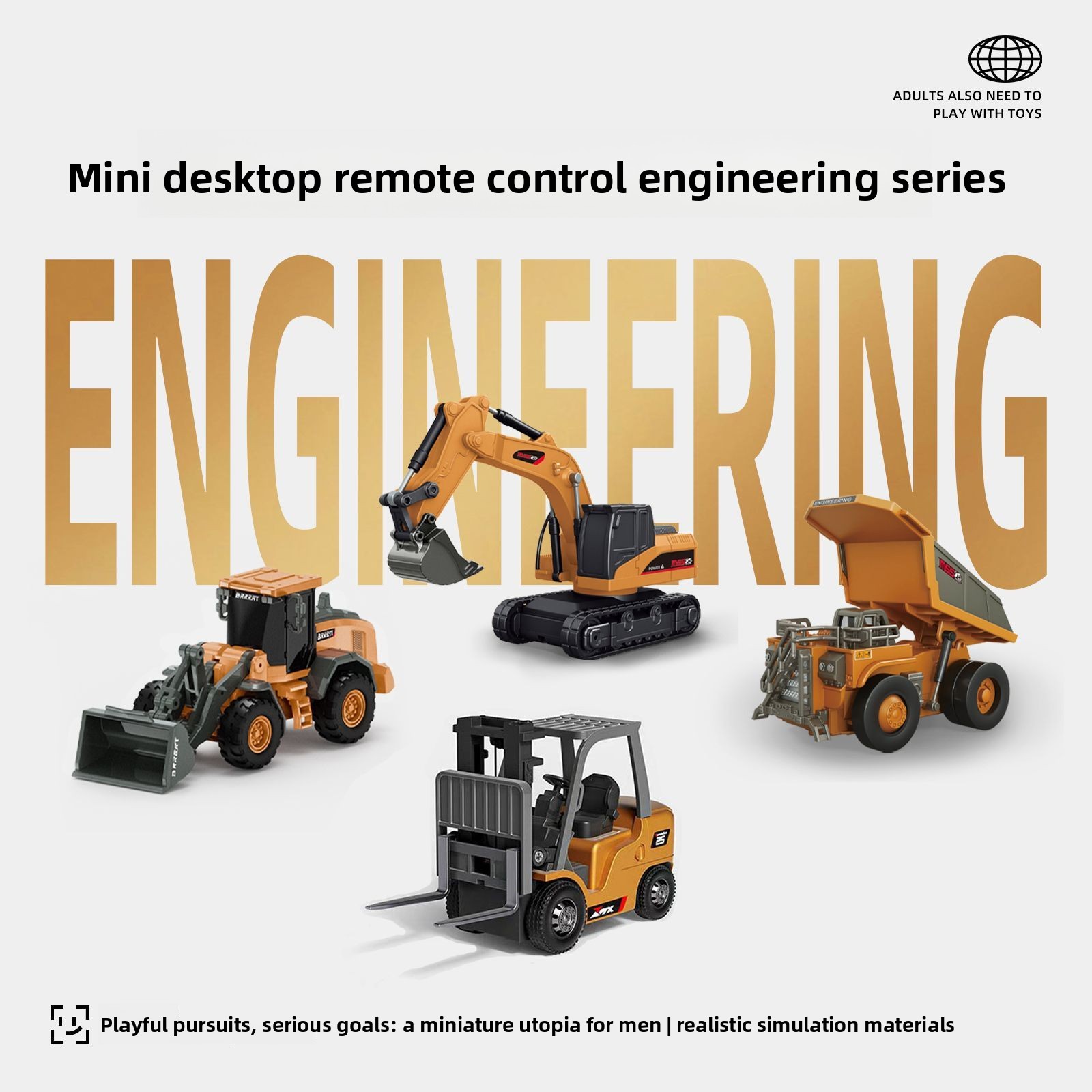 Set di Veicoli RC in Metallo 1 - Heavy Equipment Excavator recensione e prezzo
