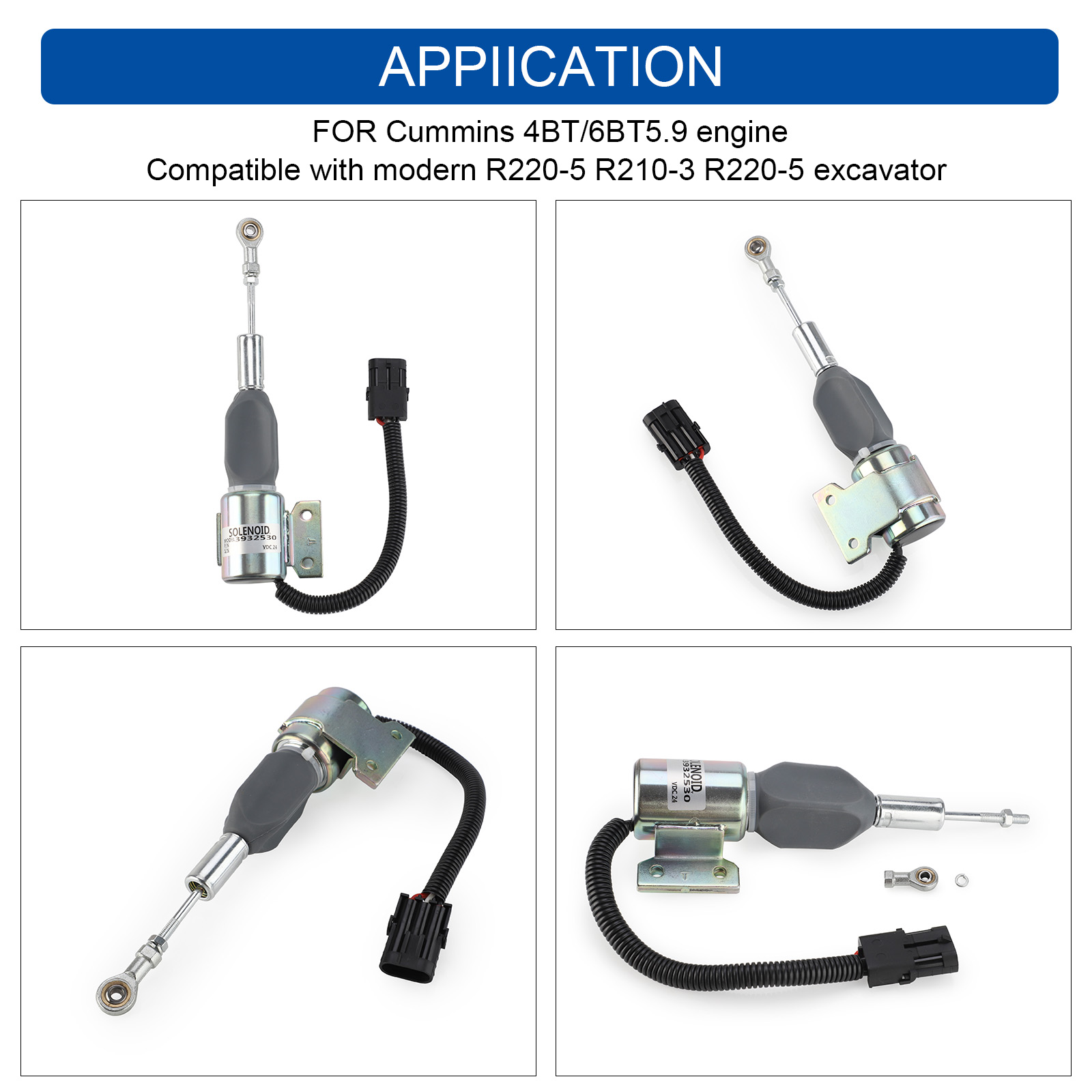 3932530 solenoide di arresto d - Heavy Equipment Excavator recensione e prezzo