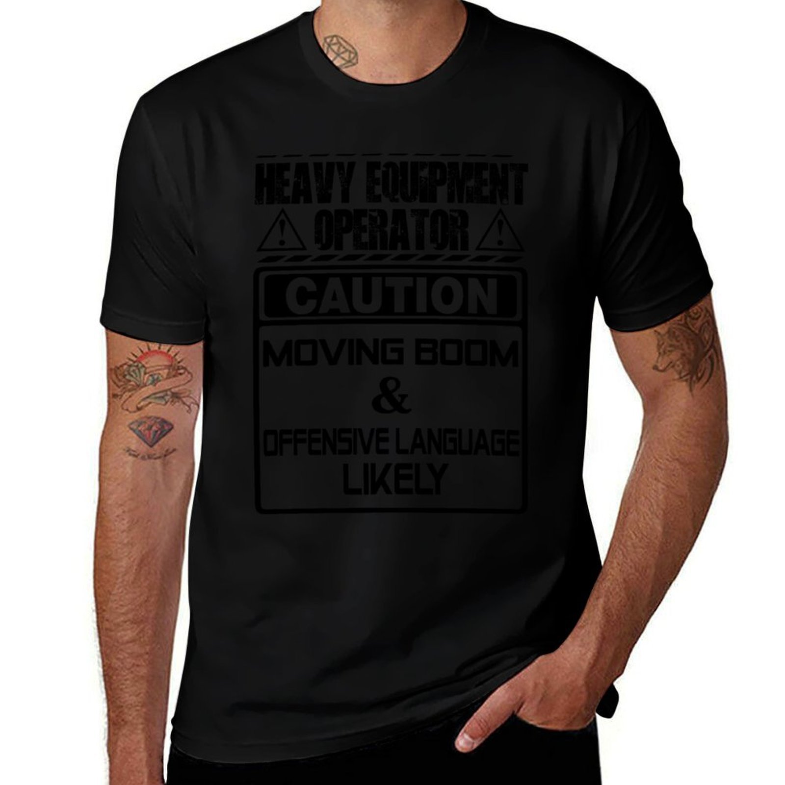 T-Shirt con Stampa in Stile Re - Heavy Equipment Operations recensione e prezzo