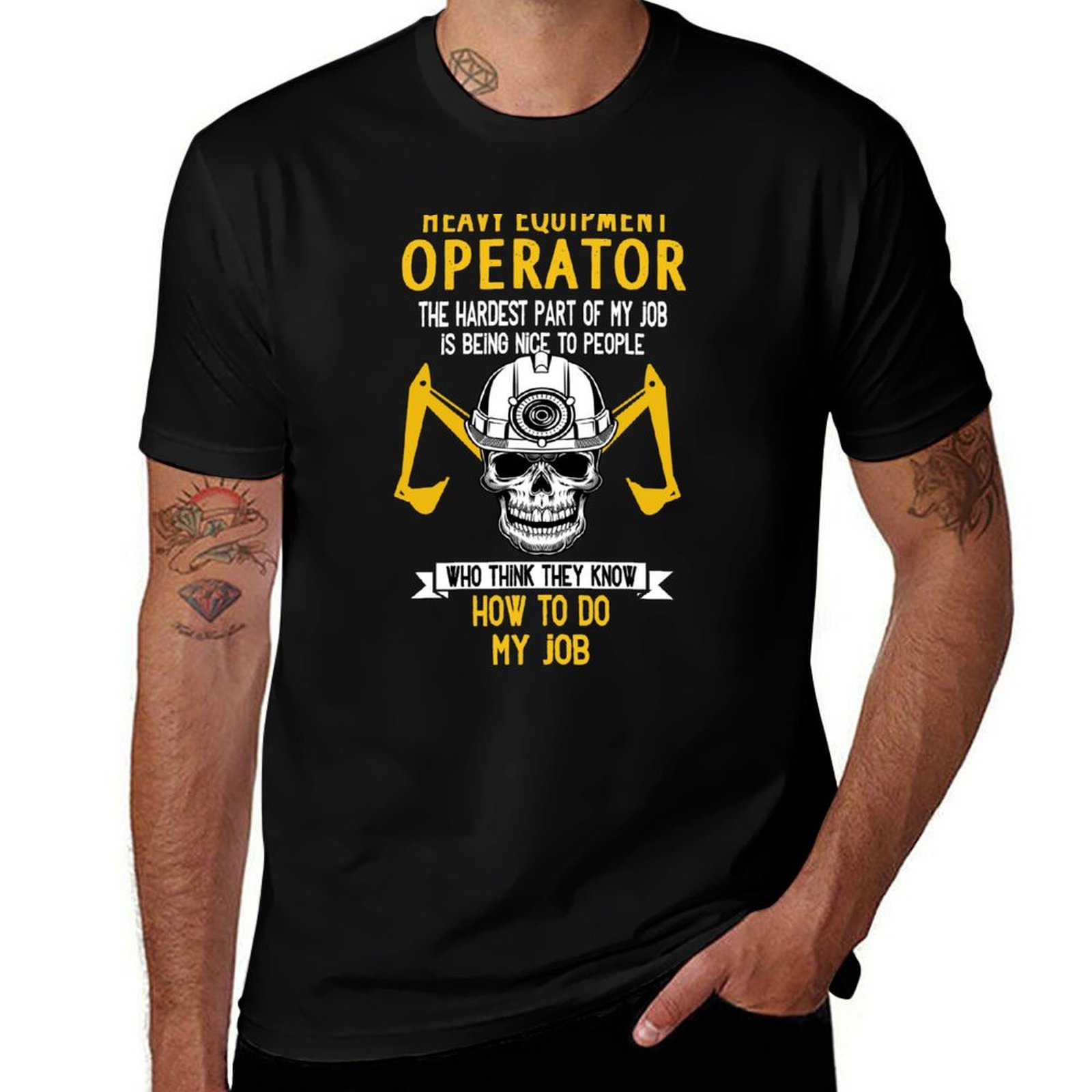 T-shirt divertente per operato - Heavy Equipment Operations recensione e prezzo